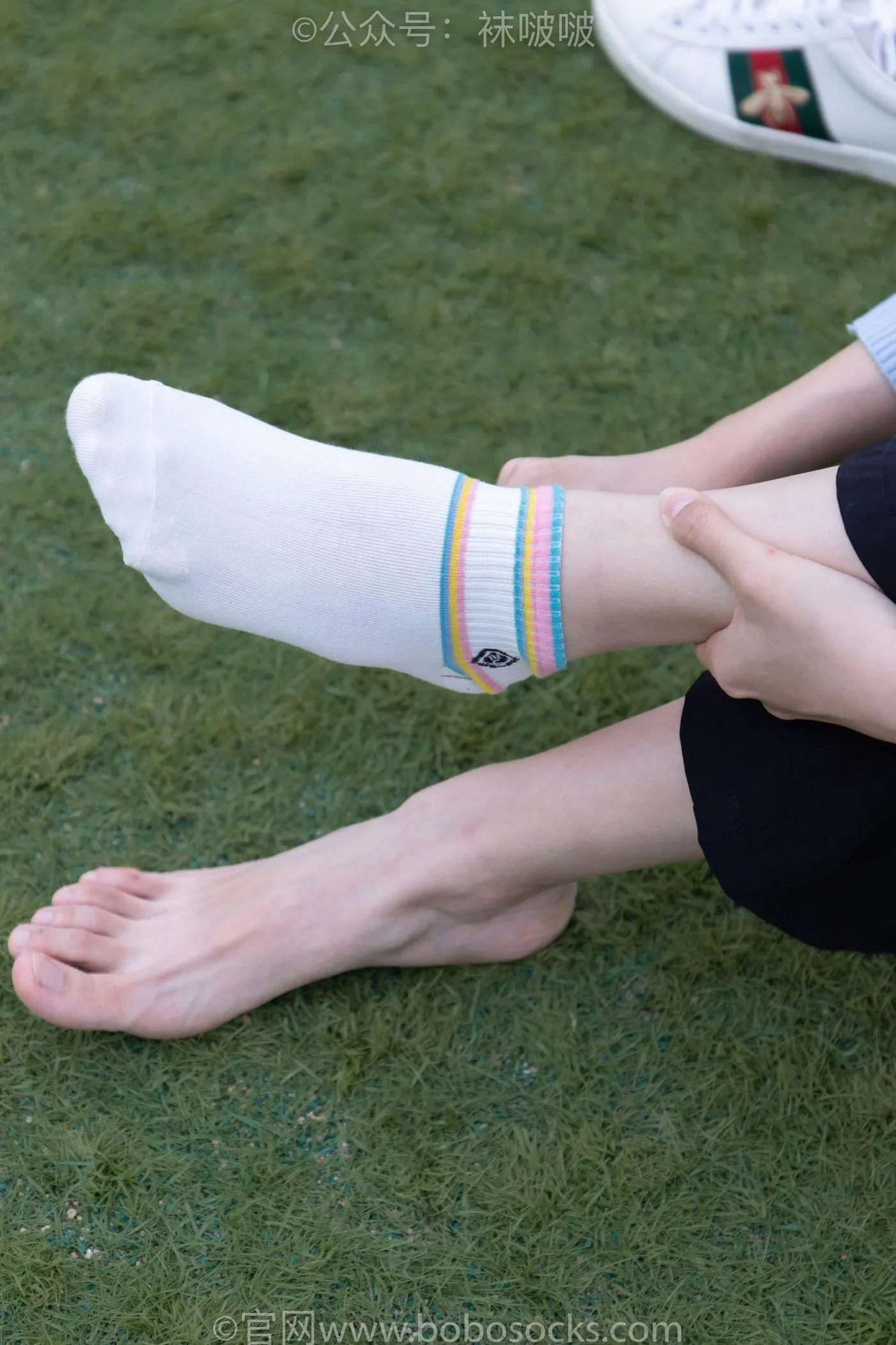 [BoBoSocks袜啵啵]NO.021 泡芙-板鞋、白棉袜、裸足 [131P]插图8